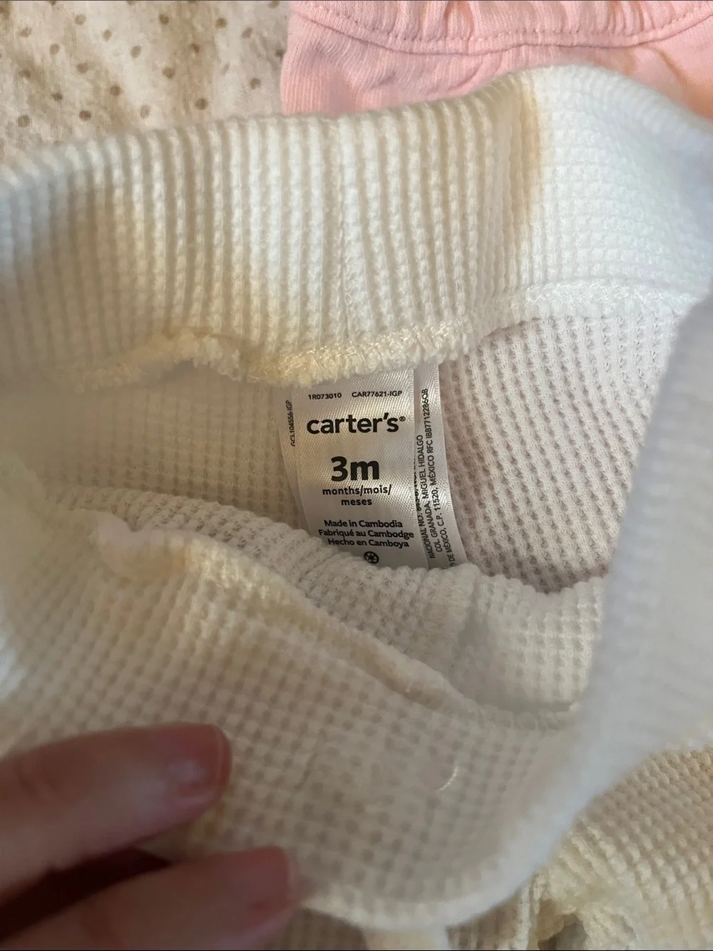 Carter's Pink, White & Lavender Daisy Diaper Cover Set